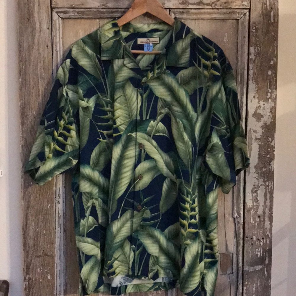 Tommy Bahama Silk Tropical Print Shirt